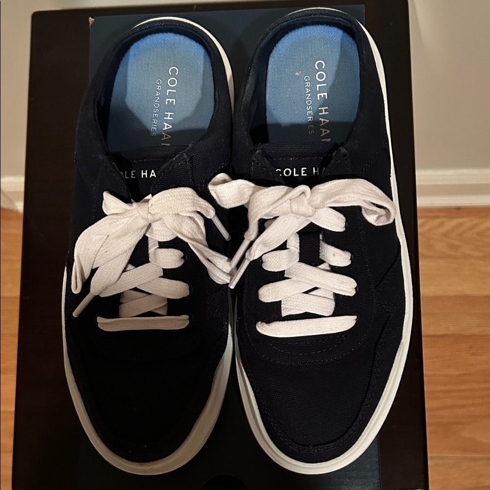 Cole Haan Navy and White Sneakers